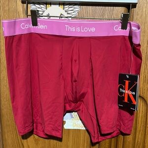 Calvin Klein Men's Red Boxer Briefs